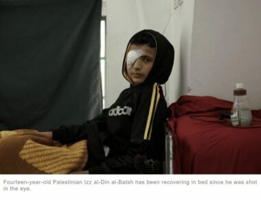 Op video vastgelegd: Israëlische troepen schoten Palestijnse jongen van 14 in het oog